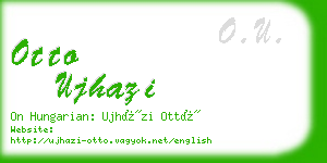 otto ujhazi business card